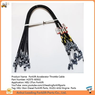 Cablu accelerație pentru stivuitor|Piese pentru stivuitor diesel HELI 3ton|Vanzare piese motor 4JG2|H25T5-60502